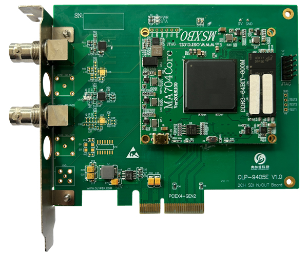 OLP-9405E，PCIE，2通道，SDI视频采集模块